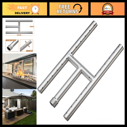 Stainless steel burner for - steel, h-burner