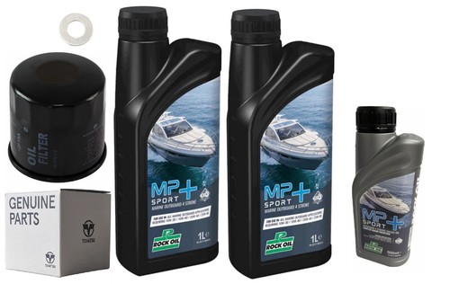 Tohatsu oil filter change - oil, &