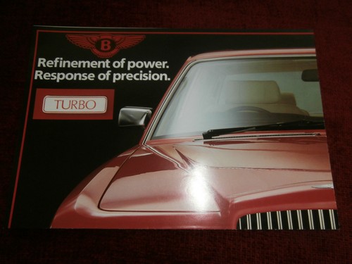 Bentley 1984 foldout - bentley, 1984-85