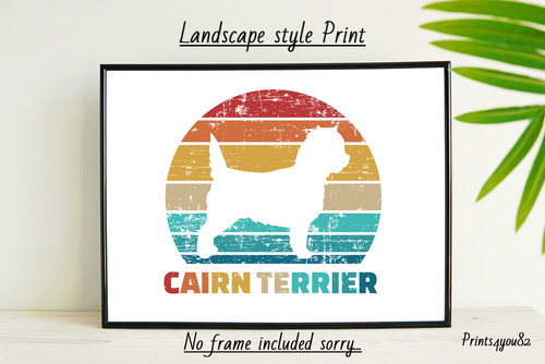 Cairn terrier picture print - cairn,