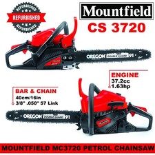 MOUNTFIELD MC3720 PETROL CHAINSAW 40cm/16in Bar & Chain 37.2cc 1.63hp