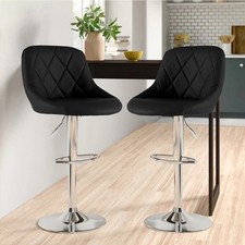 Neo Bar Stools 2x Chrome