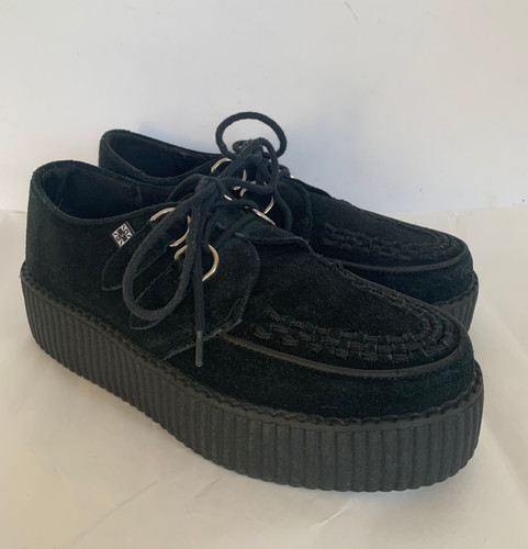 Tuk mondo black suede creepers - black,