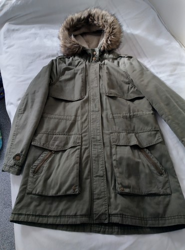 Khaki women parka - women's, size