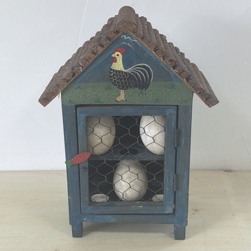 Vintage wooden egg house - wooden,