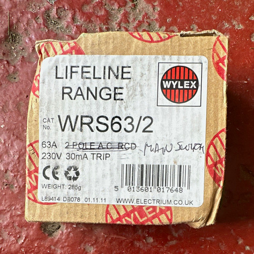 Wylex lifeline wrs63 rcd - wylex,