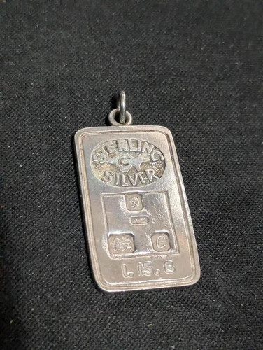 Unisex sterling silver ingot - sterling,