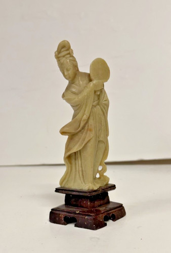Antique carved soapstone - antique,