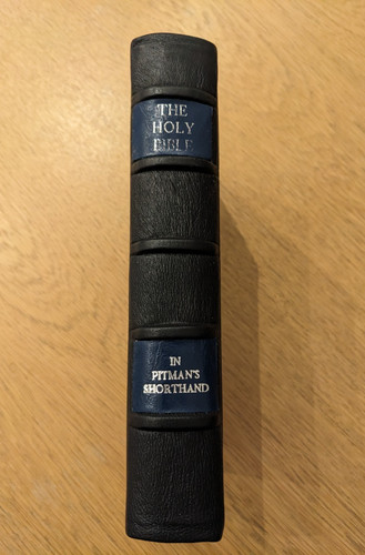 1891 pitman shorthand bible - 1891,