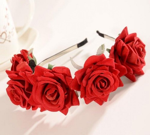 Red headband ladies girls - -,