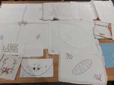 x14 vintage/new Joblot of wash stockings hanky pj case  embroidered bags lot 28 