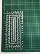 Large 13pcs Scalloped Nesting Slimline Rectangle/DL Die Set - 20.9 X 10cm