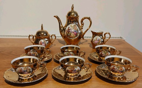 Jwk karlsbad porcelain - jwk, gold
