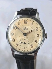 Ultra Rare Mens SMITHS DELUXE Waffle Dial 15 J Mechanical Watch Made In England 