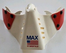 NEW OLD STOCK WHITE/RED GENUINE BARUFFALDI MAX CLASSIC MX FACEMASK MOTOCROSS BMX