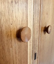 1950’s Meredew Oak Vintage Wardrobe. Solid Wood With Veneer. Mid century 