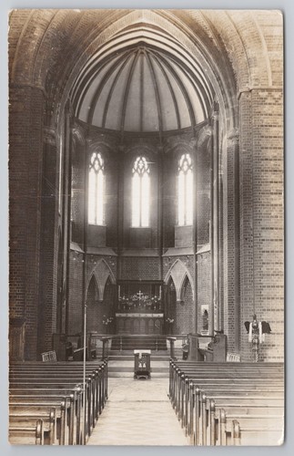 Postcard antique rppc church - rppc,