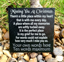 Christmas Memorial slate