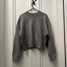 MANGO GREY CROPPED JUMPER /