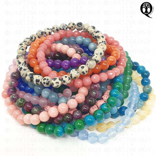 Quartz bead lava - lava, bracelet