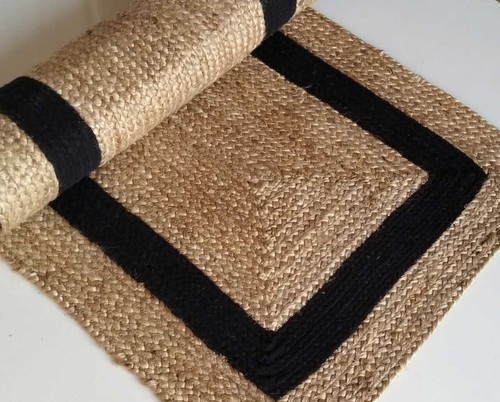 Rug 100 jute braided handmade - jute,