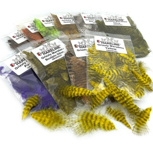 Grizzly mini marabou - grizzly,