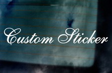 Custom Name Small to Large Text Personal Slogan Car Window Bumper Sticker Decal 