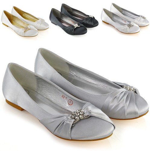 Womens satin wedding shoes - womens,