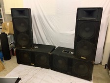 Pair of Yamaha Club S215S Passive Subwoofer PA DJ Speakers 1000W/2000W