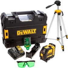 Dewalt DCE088D1G 12V Green Cross Line Laser & 2.0Ah Battery Charger with Tripod