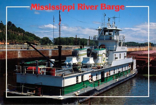 Mississippi river barge - mississippi,