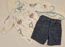New Next 2x top bodysuit shorts OUTFITS BABY BOY Set 6-9 MTHS 9-12 mths 6/12 m