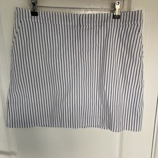 White and Black Striped Golf