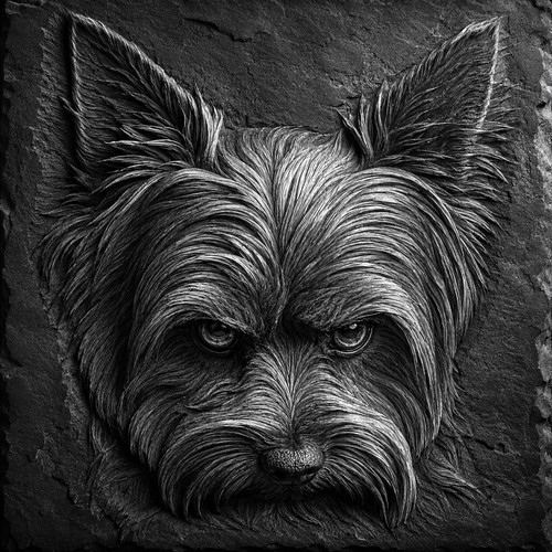 Yorkshire terrier dog engraved - yorkshire,