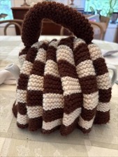 Vintage Knitted Tea Cozy Brown
