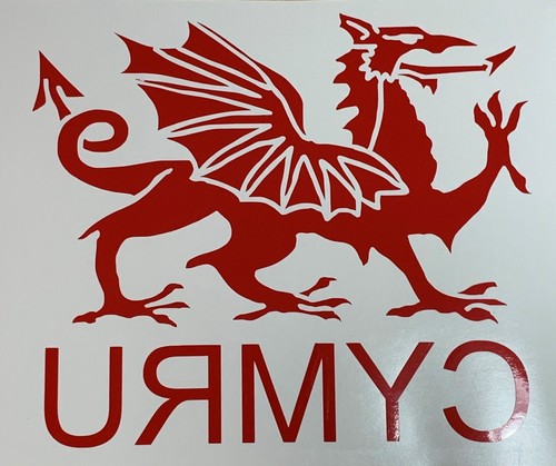 Car sticker window welsh - car, window,