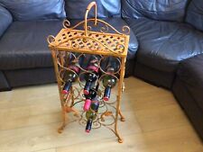 Vintage Rustic / Orange Wrought 12 Botles Wine Rack