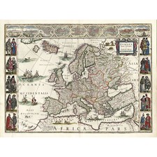 Map Blaeu 1635 Pictorial