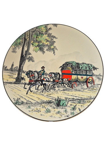 Longwy large dish - decor, la