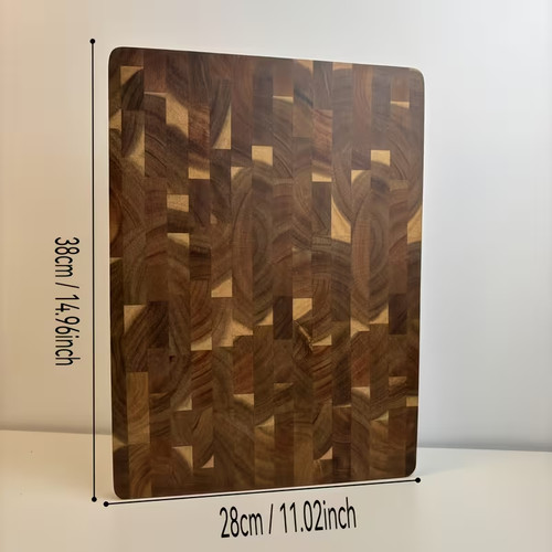 Acacia wood end grain - end, chopping