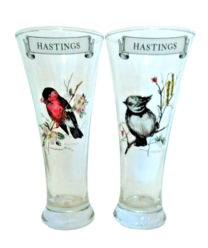 Vintage pair tall beer - beer, lager