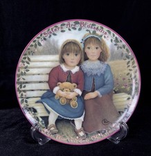 Bradford Exchange “Sisters Are Blossoms” Kindred Moment Plate Vintage 1995