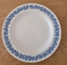 1 X Wedgewood Queens Ware Embossed Pale Blue Vine Pattern Side Plate C. 21 cm.
