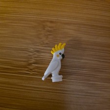 LEGO Cockatoo Bird Minifigure – White Parrot with Yellow Crest - New Lego Animal
