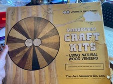 Vintage Marquetry Wood Veneer