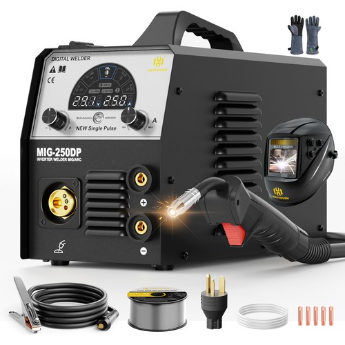 250amp pulse mig welder - 5-in-1,
