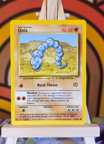 Pokémon tcg onix base set - base,