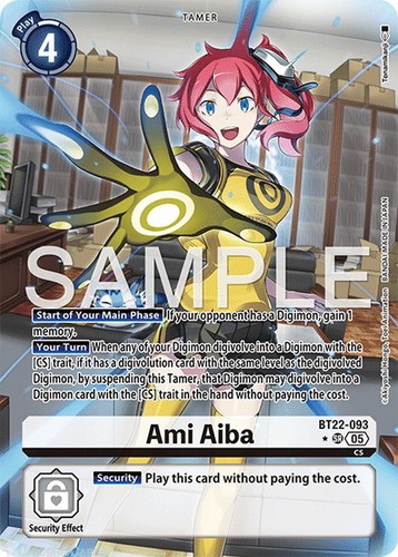 Bt22 093 ami aiba super - bt22-093, rare