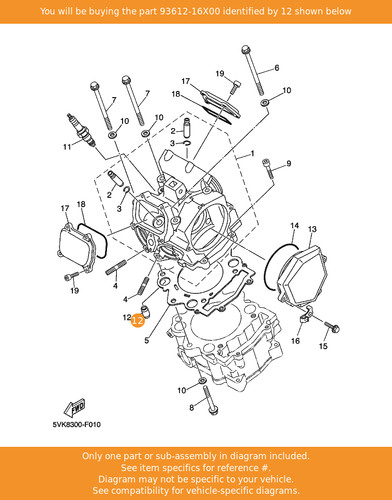 Yamaha pin dowel 93612 - pin,, 93612-16x00