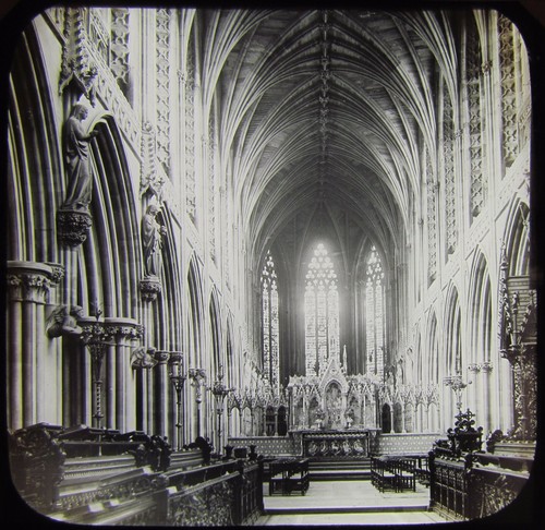 Glass magic lantern slide - glass,